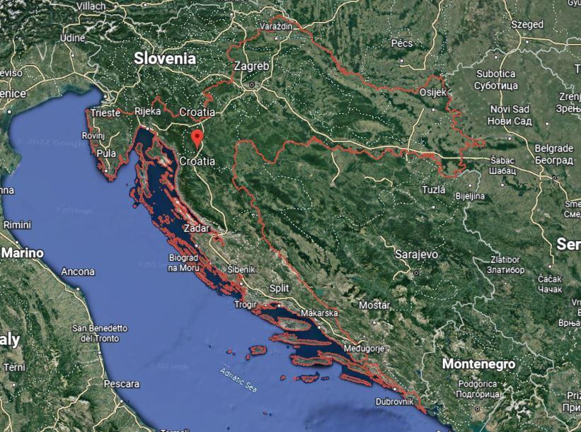 Croatia fact, Croatia Flag, Croatia Map, Croatia City, Croatia Capital, Croatia Population, Croatia map, Croatia Language,Croatia airlines | Google Earth Maps